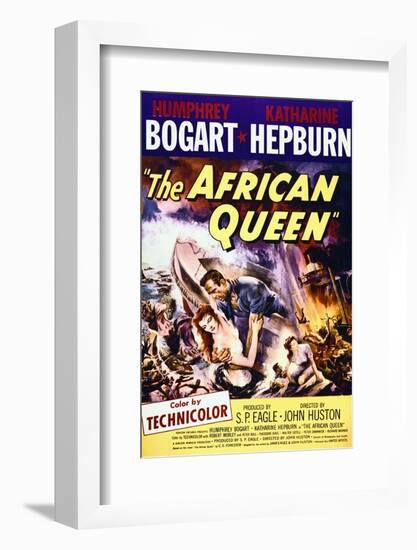 The African Queen - Movie Poster Reproduction-null-Framed Photo