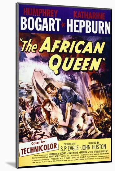 The African Queen - Movie Poster Reproduction-null-Mounted Photo