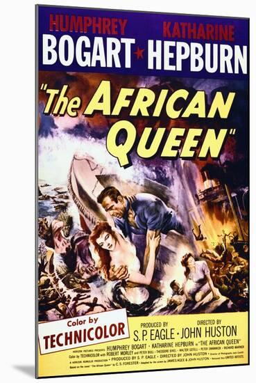 The African Queen - Movie Poster Reproduction-null-Mounted Photo