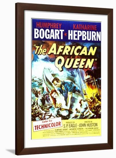 The African Queen - Movie Poster Reproduction-null-Framed Photo