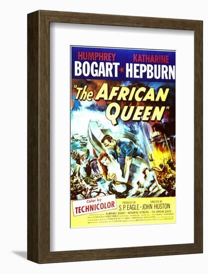 The African Queen - Movie Poster Reproduction-null-Framed Photo