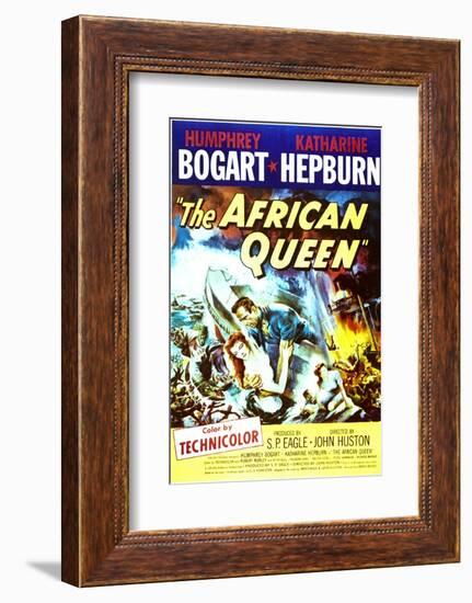 The African Queen - Movie Poster Reproduction-null-Framed Photo