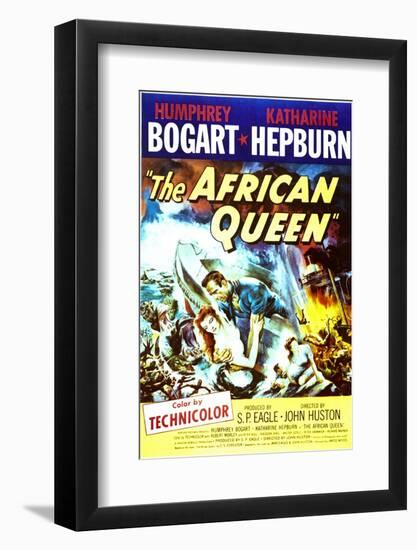 The African Queen - Movie Poster Reproduction-null-Framed Photo