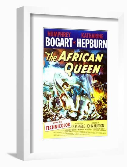 The African Queen - Movie Poster Reproduction-null-Framed Photo