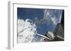 The Aft Part of Space Shuttle Endeavour Backdropped Against a Part of Earth-null-Framed Photographic Print