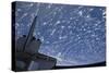 The Aft Section of Space Shuttle Discovery Backdropped by Planet Earth-null-Stretched Canvas