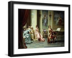 The Afternoon Concert - Out of Tune-Vittorio Reggianini-Framed Giclee Print