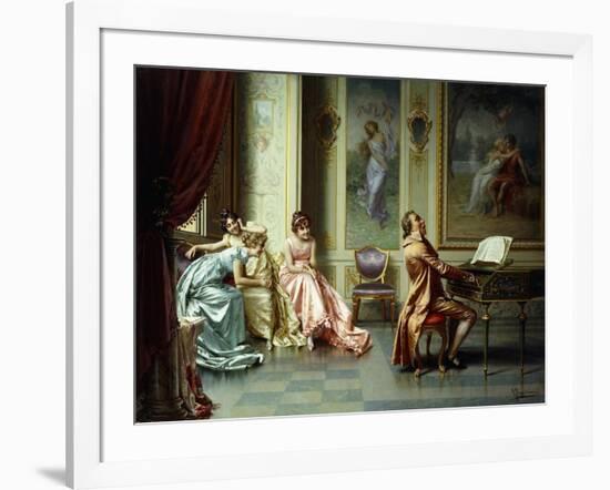 The Afternoon Concert - Out of Tune-Vittorio Reggianini-Framed Giclee Print