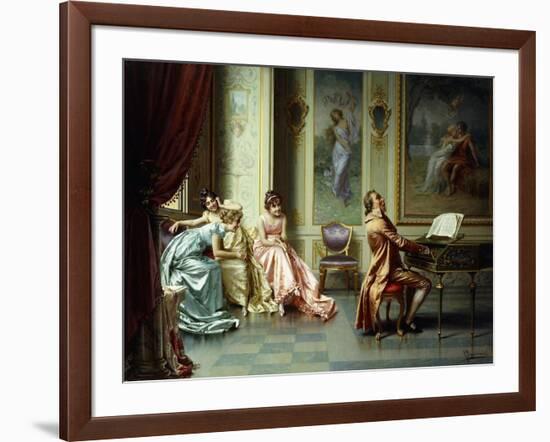 The Afternoon Concert - Out of Tune-Vittorio Reggianini-Framed Giclee Print