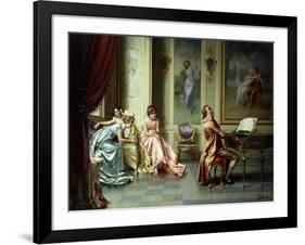 The Afternoon Concert - Out of Tune-Vittorio Reggianini-Framed Giclee Print