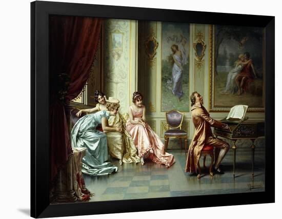 The Afternoon Concert - Out of Tune-Vittorio Reggianini-Framed Giclee Print