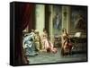 The Afternoon Concert - Out of Tune-Vittorio Reggianini-Framed Stretched Canvas