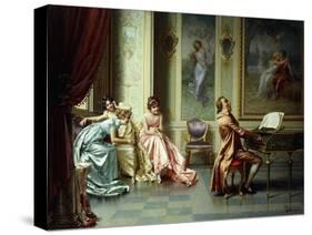 The Afternoon Concert - Out of Tune-Vittorio Reggianini-Stretched Canvas