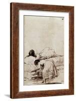 The Afternoon Nap-Francisco de Goya-Framed Giclee Print