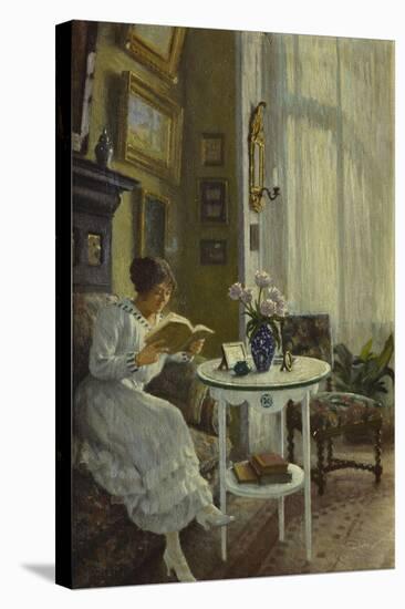 The Afternoon Read, 1917-Paul Fischer-Stretched Canvas