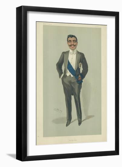 The Aga Khan, 10 November 1904, Vanity Fair Cartoon-Sir Leslie Ward-Framed Giclee Print