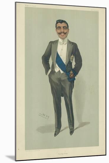 The Aga Khan, 10 November 1904, Vanity Fair Cartoon-Sir Leslie Ward-Mounted Giclee Print