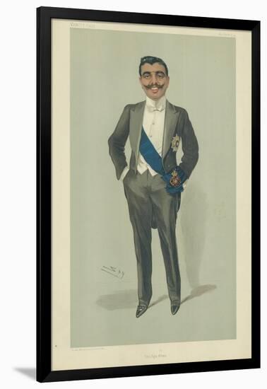 The Aga Khan, 10 November 1904, Vanity Fair Cartoon-Sir Leslie Ward-Framed Giclee Print