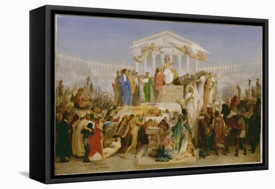 The Age of Augustus, the Birth of Christ, C.1852-54-Jean Leon Gerome-Framed Stretched Canvas