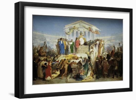 The Age of Augustus, the Birth of Christ-Jean Leon Gerome-Framed Art Print