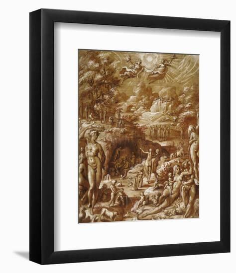 The Age of Gold-Jacopo Zucchi-Framed Art Print