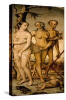 The Ages of Man and Death', 1541-1544, German School, Oil on panel, 151 cm x 61 cm-HANS BALDUNG-Stretched Canvas