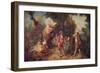 'The Ages of Man - Manhood', c1710-1740, (1910)-Nicolas Lancret-Framed Giclee Print