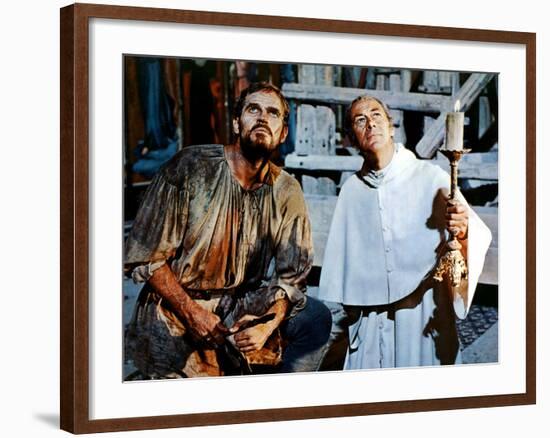 The Agony And The Ecstasy, Charlton Heston, Rex Harrison, 1965-null-Framed Photo