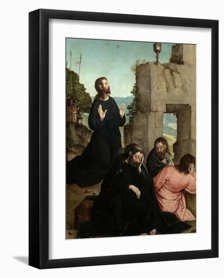 The Agony in the Garden, 1514-1519-Juan de Flandes-Framed Giclee Print