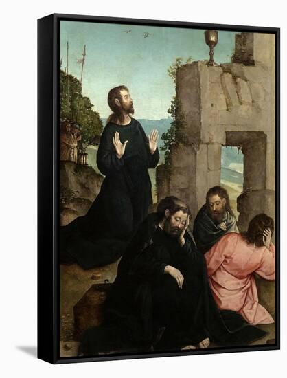 The Agony in the Garden, 1514-1519-Juan de Flandes-Framed Stretched Canvas