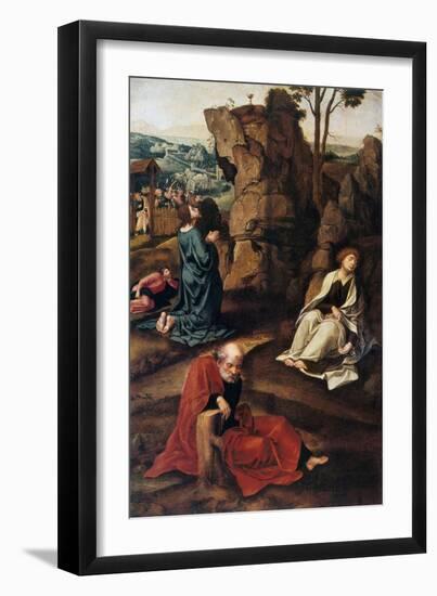 The Agony in the Garden, 1527-1530-Pieter Coecke van Aelst-Framed Giclee Print