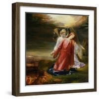 The Agony in the Garden, 1858 (Oil on Panel)-George Richmond-Framed Giclee Print