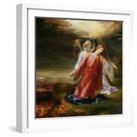 The Agony in the Garden, 1858 (Oil on Panel)-George Richmond-Framed Giclee Print