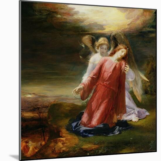 The Agony in the Garden, 1858 (Oil on Panel)-George Richmond-Mounted Giclee Print