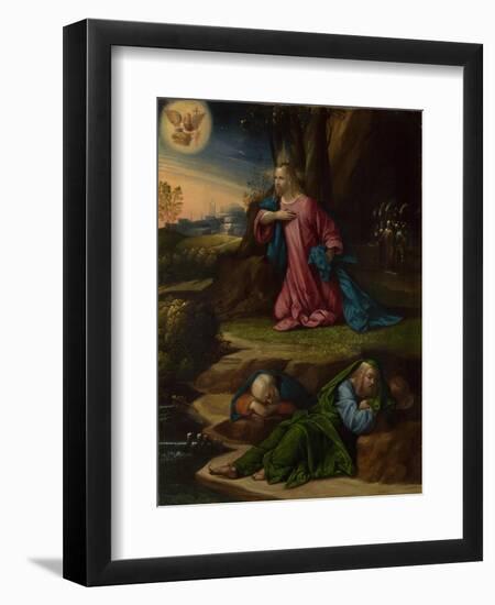 The Agony in the Garden, Between 1520 and 1539-Benvenuto Tisi Da Garofalo-Framed Premium Giclee Print