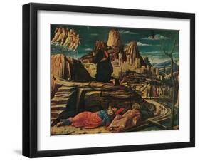 'The Agony in the Garden', c1458, (1909)-Andrea Mantegna-Framed Giclee Print