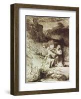 The Agony in the Garden-Rembrandt van Rijn-Framed Giclee Print