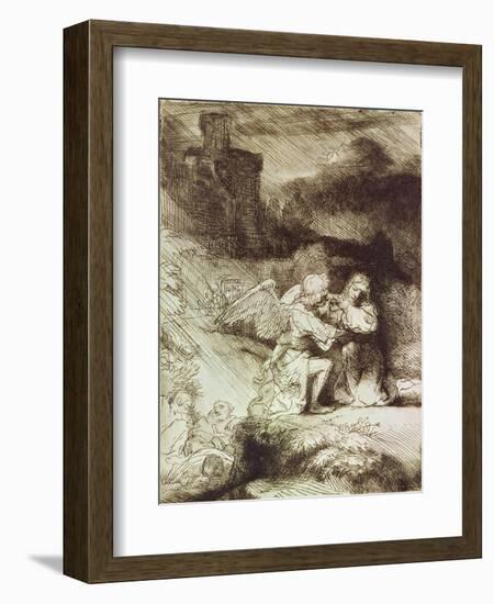 The Agony in the Garden-Rembrandt van Rijn-Framed Giclee Print