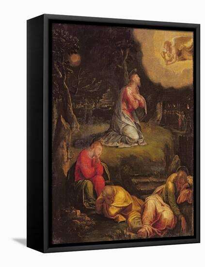 The Agony in the Garden-Paolo Veronese-Framed Stretched Canvas