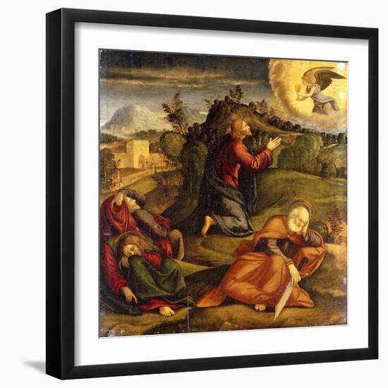 The Agony in the Garden-Girolamo da Santacroce-Framed Premium Giclee Print