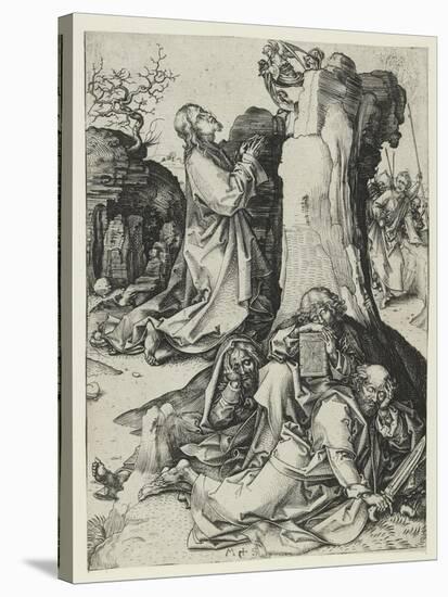 The Agony in the Garden-Martin Schongauer-Stretched Canvas