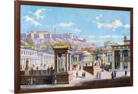 The Agora Below the Acropolis, Athens, Greece, 1933-1934-Joseph Buhlmann-Framed Giclee Print