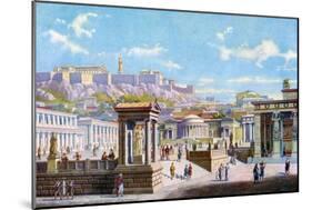 The Agora Below the Acropolis, Athens, Greece, 1933-1934-Joseph Buhlmann-Mounted Premium Giclee Print