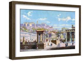 The Agora Below the Acropolis, Athens, Greece, 1933-1934-Joseph Buhlmann-Framed Giclee Print