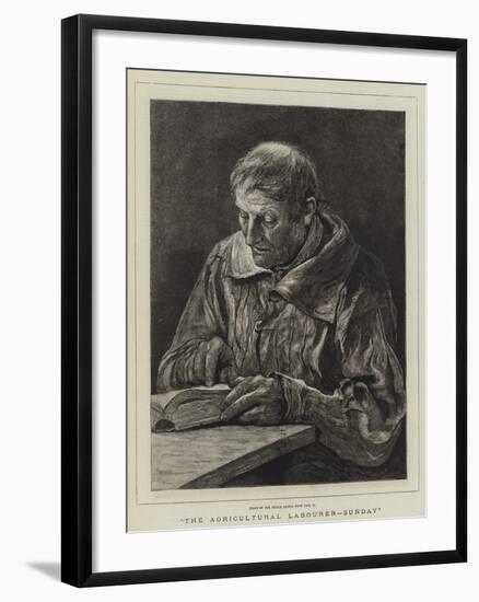 The Agricultural Labourer, Sunday-null-Framed Giclee Print