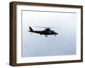 The Agusta A-109 Helicopter of the Belgian Army in Flight-Stocktrek Images-Framed Photographic Print