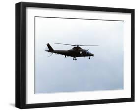 The Agusta A-109 Helicopter of the Belgian Army in Flight-Stocktrek Images-Framed Photographic Print