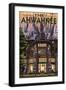 The Ahwahnee - Yosemite National Park - California-Lantern Press-Framed Art Print