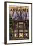 The Ahwahnee - Yosemite National Park - California-Lantern Press-Framed Art Print