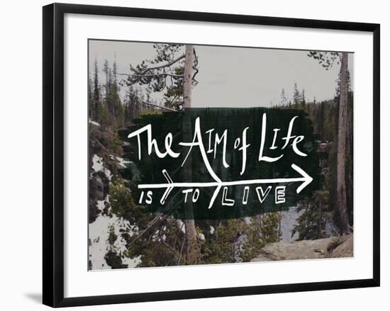 The Aim of Life-Leah Flores-Framed Premium Giclee Print